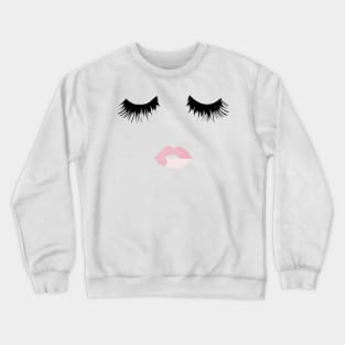 Lash Lip Print Crewneck Sweatshirt